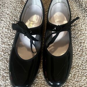 Black Patent Leather Tap Dance Shoes